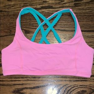 Girls reversible ivivva cross back sports bra